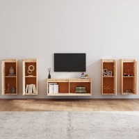 vidaXL TV Stands 5 pcs Solid Wood Pine