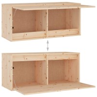 vidaXL TV Stands 4 Pcs Solid Wood Pine