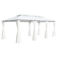 vidaXL Gazebo with Curtains 236.2