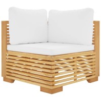 vidaXL 9 Piece Patio Lounge Set with Cushions Solid Wood Teak