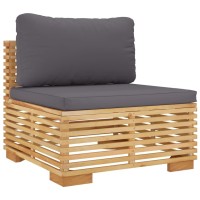 vidaXL 9 Piece Patio Lounge Set with Cushions Solid Wood Teak