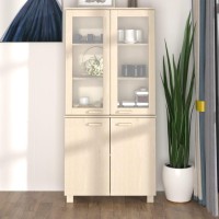 Vidaxl Highboard Solid Wood Pine Honey Brown