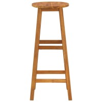 Vidaxl Bar Stools 4 Pcs Solid Acacia Wood