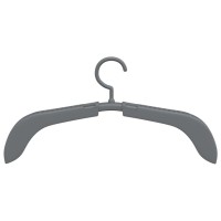 vidaXL Extendable Clothes Hangers 10 pcs Gray