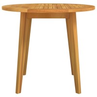 Vidaxl Patio Table 33.5X29.5 Solid Wood Acacia