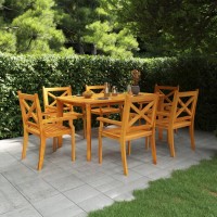 Vidaxl Patio Table 63X35.4X29.5 Solid Wood Acacia