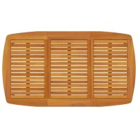 Vidaxl Patio Table 63X35.4X29.5 Solid Wood Acacia