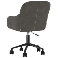 vidaXL Swivel Dining Chairs 2 pcs Dark Gray Velvet