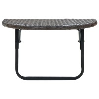 vidaXL Patio Table Brown 23.6