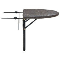 vidaXL Patio Table Brown 23.6