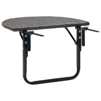 vidaXL Patio Table Brown 23.6