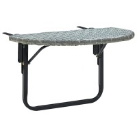 vidaXL Patio Table Gray 23.6