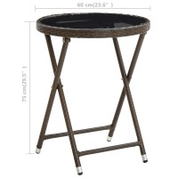 vidaXL Tea Table Brown 23.6