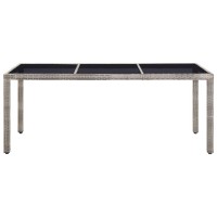 vidaXL Patio Table Gray 74.8