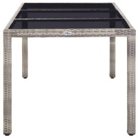 vidaXL Patio Table Gray 74.8