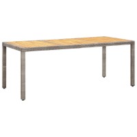 vidaXL Patio Table Gray 74.8