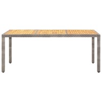 vidaXL Patio Table Gray 74.8