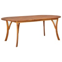 Vidaxl Patio Table 79.1X39.4X29.5 Solid Acacia Wood