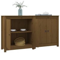 Vidaxl Sideboards 2 Pcs Honey Brown 27.6X13.8X31.5 Solid Wood Pine