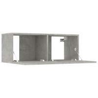 vidaXL 8 Piece TV Stand Set Concrete Gray Engineered Wood