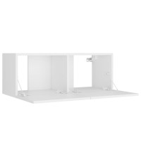 vidaXL 5 Piece TV Stand Set White Engineered Wood