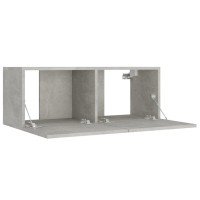 vidaXL 5 Piece TV Stand Set Concrete Gray Engineered Wood