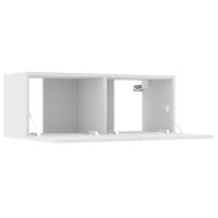 vidaXL 8 Piece TV Stand Set White Engineered Wood