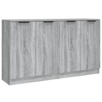 Vidaxl Sideboards 2 Pcs Gray Sonoma 23.6X11.8X27.6 Engineered Wood