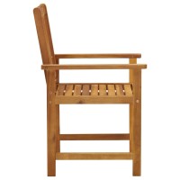 Vidaxl Patio Chairs 4 Pcs Solid Acacia Wood