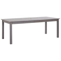 vidaXL Patio Table Gray Wash 78.7