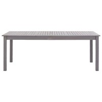 vidaXL Patio Table Gray Wash 78.7