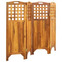 Vidaxl 4-Panel Room Divider 63.4X0.8X47.2 Solid Acacia Wood