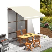 vidaXL Awning Top Sunshade Canvas Cream 118.1