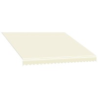 vidaXL Awning Top Sunshade Canvas Cream 118.1