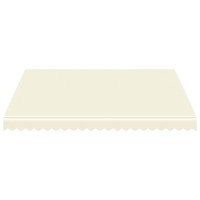 vidaXL Awning Top Sunshade Canvas Cream 118.1