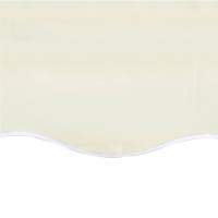 vidaXL Awning Top Sunshade Canvas Cream 118.1