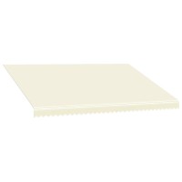 vidaXL Awning Top Sunshade Canvas Cream 177.2