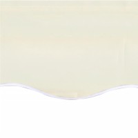 vidaXL Awning Top Sunshade Canvas Cream 177.2