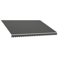 vidaXL Awning Top Sunshade Canvas Anthracite 137.8