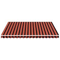 vidaXL Replacement Fabric for Awning Orange and Brown 14.8'x11.5'