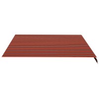 vidaXL Replacement Fabric for Awning Orange and Brown 14.8'x11.5'