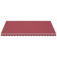 vidaXL Replacement Fabric for Awning Burgundy Red 16.4'x11.5'