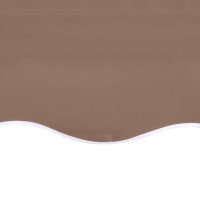 vidaXL Replacement Fabric for Awning Brown 11.5'x8.2'