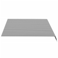 vidaXL Replacement Fabric for Awning Anthracite and White 11.5'x8.2'