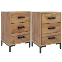 vidaXL Bedside Cabinets 2 pcs 15.7