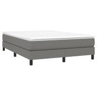 Vidaxl Box Spring Bed Frame Dark Gray 53.9X74.8 Full Fabric