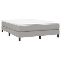 Vidaxl Box Spring Bed Frame Light Gray 59.8X79.9 Queen Fabric