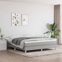 vidaXL Bed Frame Light Gray 72