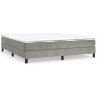 vidaXL Bed Frame Light Gray 76