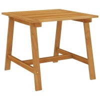 Vidaxl Patio Dining Table 34.6X34.6X29.1 Solid Acacia Wood